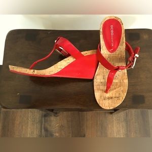 BCBGeneration Sandals. Red. Sz 6.5